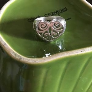 Sterling Heart Shaped Ring